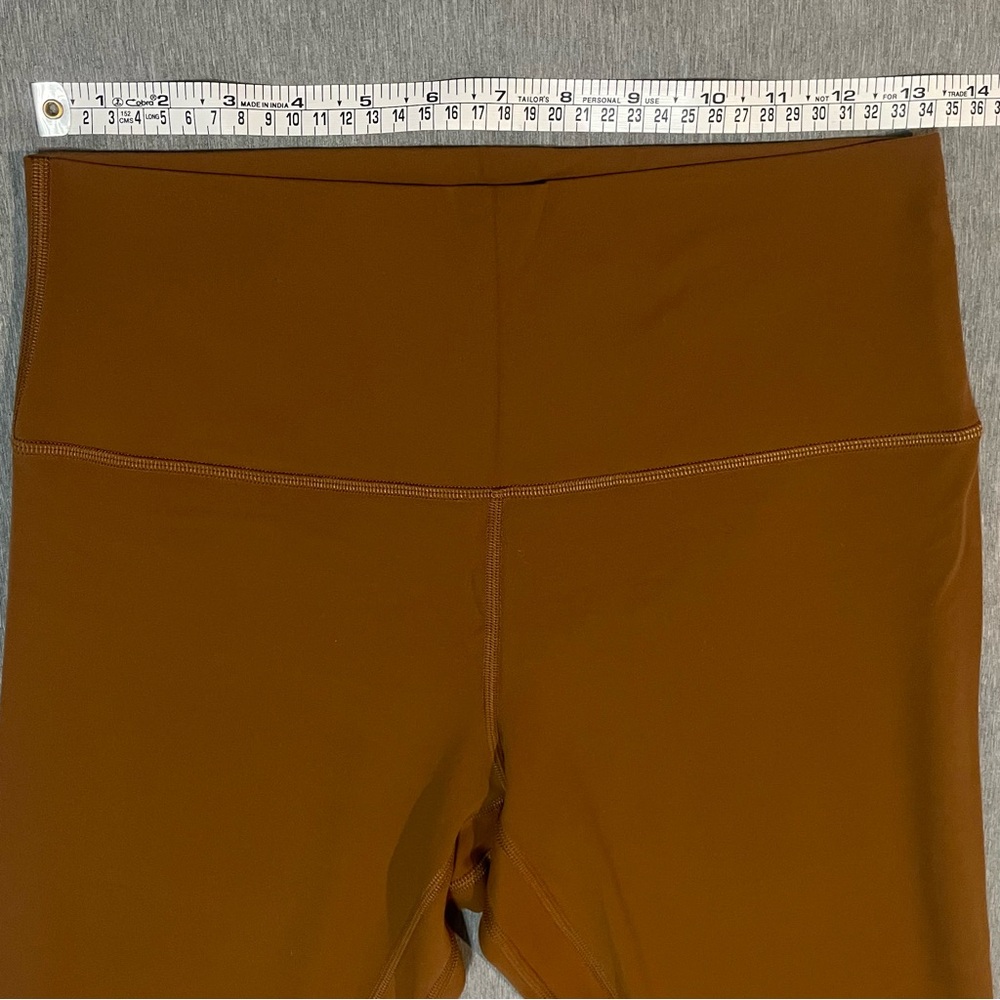 Lululemon Align High-Rise Crop Leggings Copper Brown Size 10 - Picture 3 of 6